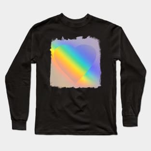 Rainbow Heart Long Sleeve T-Shirt